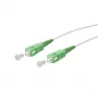 METZ CONNECT OpDAT kuitu-verkkokaapeli SC APC - SC APC OS2 Singlemode Simplex 2,0 m valkoinen