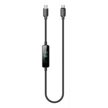 4smarts ScreenCord 240W USB-C - USB-C kaapeli 1,2 m musta