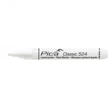 Pica Classic Industrial Paint Marker, 2-4 mm pyöreä kärki, valkoinen
