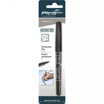 PICA-MARKER Pica Permanent Pen, 0,7 mm musta, yksittäispakkaus