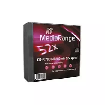 MediaRange MR205 CD-R 700 MB, 80 min, 52x, 10 kpl, Slimcase