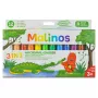 Malinos väriliidut Magic Drawing 12 väriä 3+