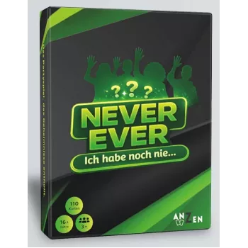ANZEN NEVER EVER - En ole koskaan -juhlien korttipeli