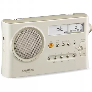 Sangean PR-D4 BT kannettava AM/FM-radio Bluetoothilla - Pastel Cream