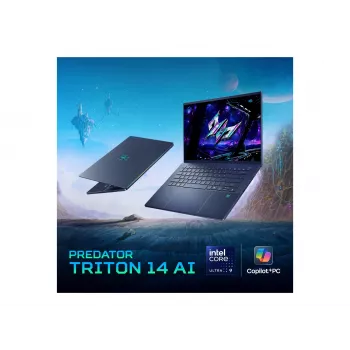 Acer Predator Triton 14 AI PT14-52T-987D Copilot+ PC 14,5 tuuman WQ2.8K OLED-kosketusnäyttö 120Hz kannettava, Intel Core Ultra 9 288V, 32GB RAM, Windows 11 Home