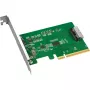 ICY DOCK EXLink MB409A5 MCIO 8i (SFF-TA-1016) - PCIe 5.0 x8 -sovitin Redriverillä