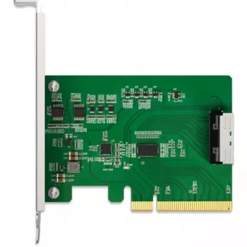 ICY DOCK EXLink MB409A5 MCIO 8i (SFF-TA-1016) - PCIe 5.0 x8 -sovitin Redriverillä