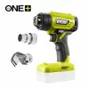 RYOBI One+ 18V akkukuumailmapuhallin R18HG-0 (laite ilman akkua) - 250°C/460°C, 170 L/min