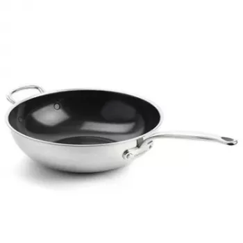 GreenPan Premiere wok 30 cm ruostumaton teräs