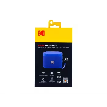 Kodak SoundBrix Wireless Stack Speaker (Backstage Blue), 2 kpl