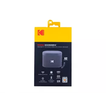 Kodak SoundBrix Wireless Stack Speaker (Treble Gray), 2 kpl