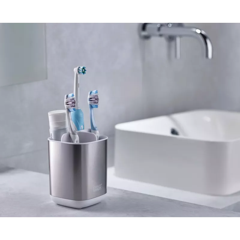 Joseph Joseph EasyStore Hammasharjateline – Ruostumaton teräs – vapaasti seisova – hopea – 6 lokeroa