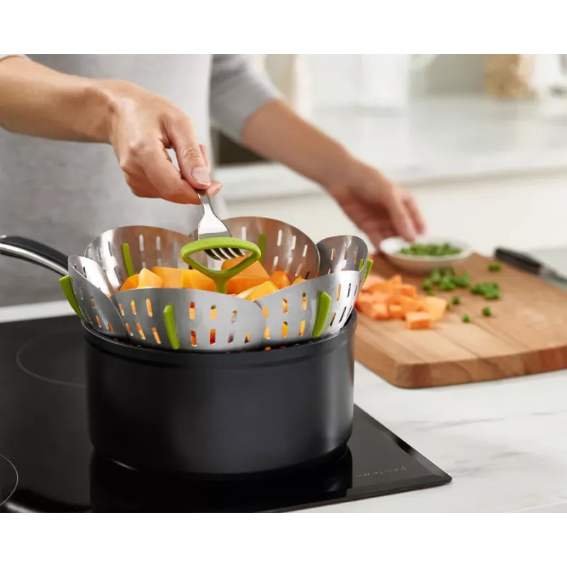 Joseph Joseph Bloom ruostumaton teräs taitettava höyrytyskori - 16 cm