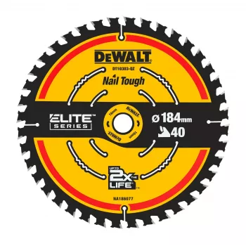 DEWALT Extreme Framing pyörösahanterä 184 x 16 mm, 40 hammasta