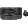 Logitech Wave Keys ja Lift yhdistelmä - langaton ergonominen näppäimistö- ja hiiriset - Bluetooth LE, 2,4 GHz - QWERTY - pohjoismainen asettelu - grafiitti