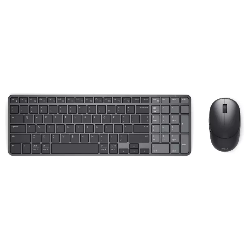Dell Pro 7 ladattava kompakti näppäimistö- ja hiiriset - KM746 - musta - saksalainen asettelu