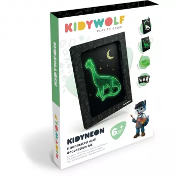 KIDYWOLF valaistu seinäkoristesetti 3-osainen dino