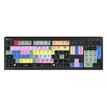 Logickeyboard LKB-EDIUS-A2PC-DE täysikokoinen (100 %) USB saksimekanisminäppäimistö QWERTZ musta