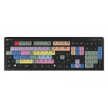 Logickeyboard LKB-EDIUS-A2PC-DE täysikokoinen (100 %) USB saksimekanisminäppäimistö QWERTZ musta