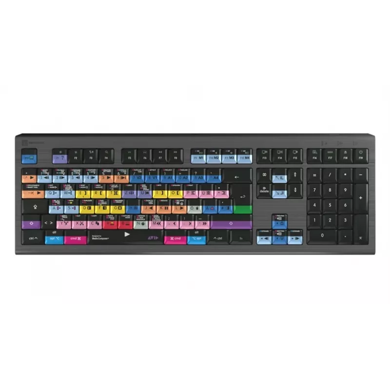 Logickeyboard Avid Media Composer Astra 2 Pro DE Mac -editointinäppäimistö (saksalainen asettelu, taustavalaistu, USB)