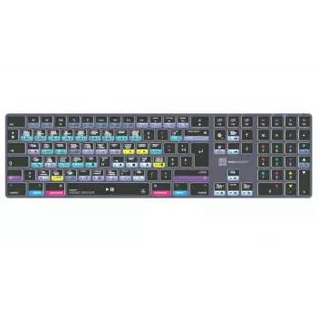 LogicKeyboard DaVinci Resolve 18 Titan FR (Mac) - ranskalainen AZERTY-asettelu, taustavalaistu, langallinen USB