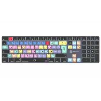 LogicKeyboard Adobe Premiere Pro CC Titan FR (Mac) - ranskalainen AZERTY-asettelu, taustavalaistu, langallinen USB-näppäimistö
