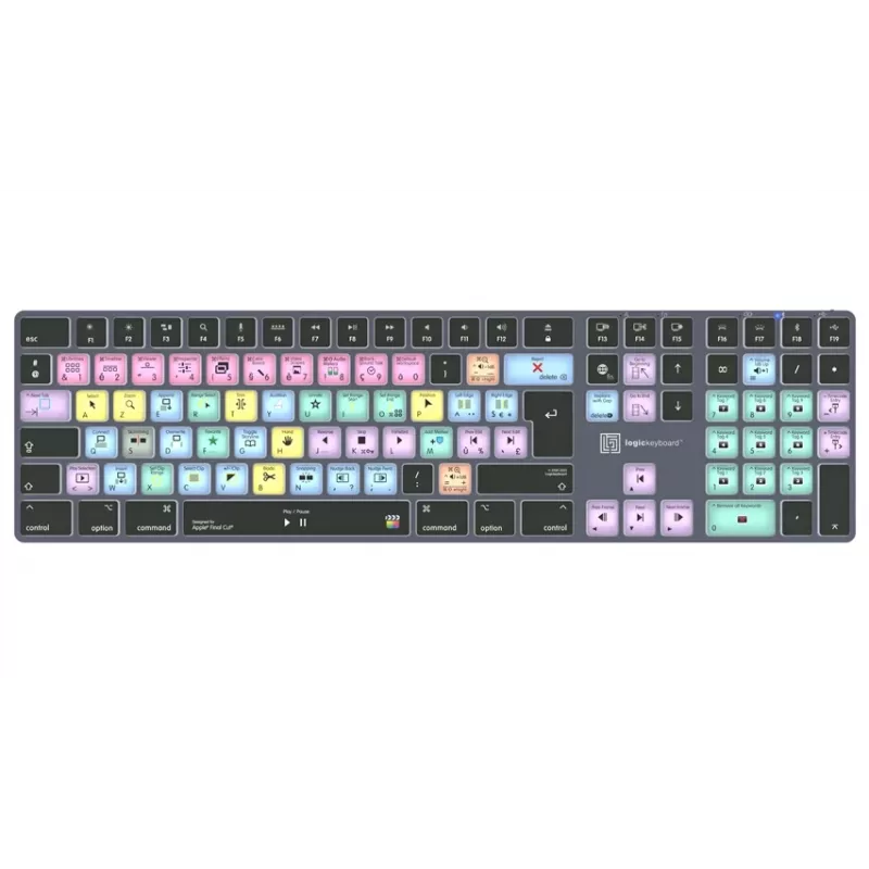 LogicKeyboard Apple Final Cut Pro X Titan ranskalainen AZERTY -näppäimistö (Mac)