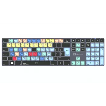Logickeyboard Steinberg Cubase/Nuendo Titan UK PC langallinen USB-näppäimistö taustavalolla