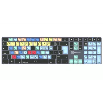 Logickeyboard Steinberg Cubase/Nuendo Titan UK PC langallinen USB-näppäimistö taustavalolla