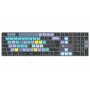 Logickeyboard DaVinci Resolve Classic Titan DE (Mac) - saksalainen asettelu, langallinen USB, taustavalaistu editointinäppäimistö