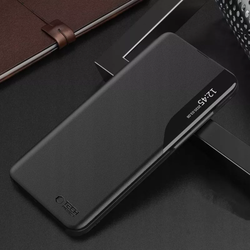 TECH-PROTECT Smart View Booklet -kotelo Xiaomi Redmi Note 14 Pro 5G / Poco X7 5G - musta