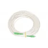 Extralink SC/APC-SC/APC -kuitukaapeli, LSOH, yksimuotokuitu, simplex, G.657A2, 3 mm, 30 m, valkoinen