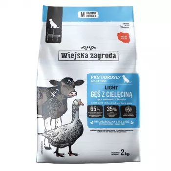 WIEJSKA ZAGRODA Light Goose with Veal kuivaruoka koirille 2kg