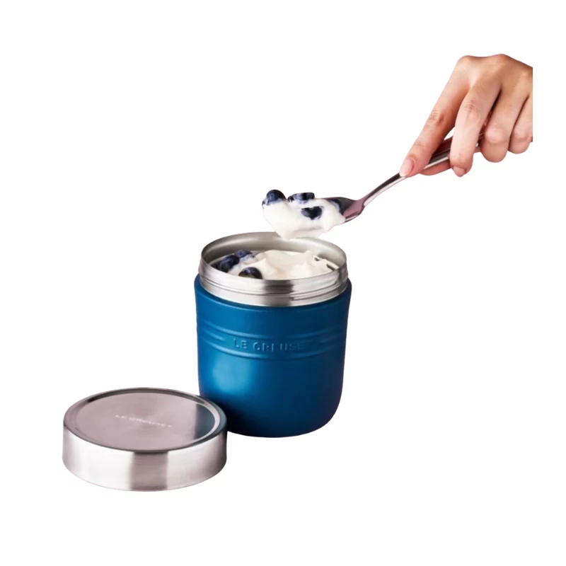 Le Creuset On The Go lämpöeristetty juomapullo Deep Teal 500 ml