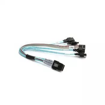 Supermicro CBL-0118L-02 Mini-SAS - SATA haaroituskaapeli, 4-lane, 23 cm