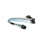 Supermicro CBL-0118L-02 Mini-SAS - SATA haaroituskaapeli, 4-lane, 23 cm