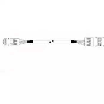 Supermicro CBL-0341L sisäinen USB 2.0 kaapeli - 70 cm - emolevy 10-pin - 2x USB-A naaras