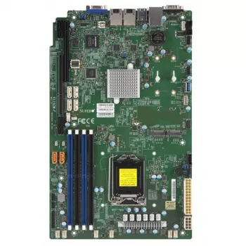 Supermicro X11SCW-F -emolevy LGA1151 kanta C246 piirisarja Micro-ATX DDR4 128GB 2x Gigabit LAN IPMI Retail Pack