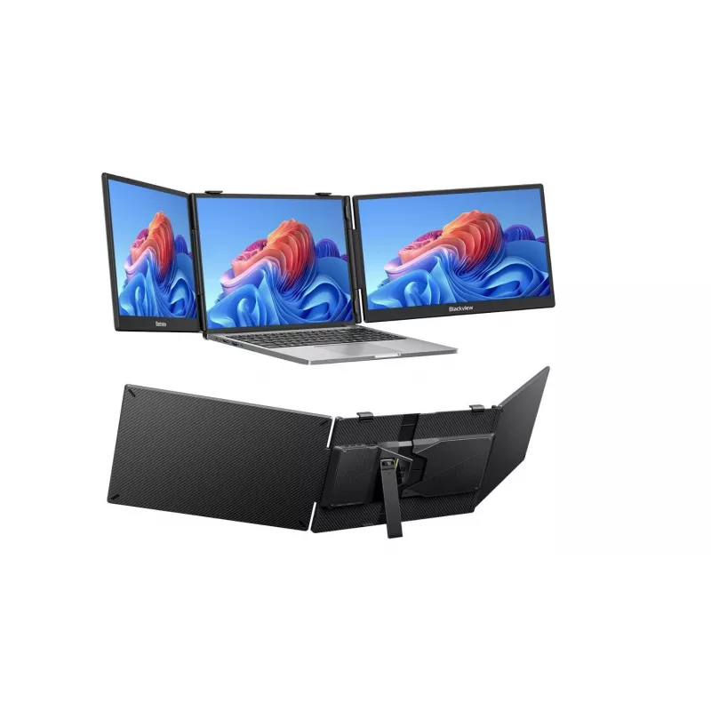BLACKVIEW DCM5 14 tuuman Dual-Portable-näyttö - WUXGA IPS, taitettava, USB-C