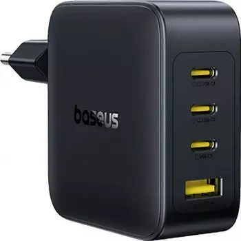 Baseus EnerFill FH11 GaN 140W 3xUSB-C + 1xUSB-A pikalaturi musta