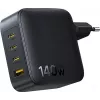 Baseus EnerFill FH11 GaN 140W 3xUSB-C + 1xUSB-A pikalaturi musta