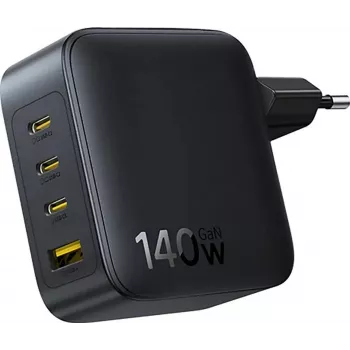 Baseus EnerFill FH11 GaN 140W 3xUSB-C + 1xUSB-A pikalaturi musta