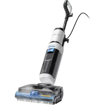 Tineco Floor One S6 Stretch Steam Plus 2-in-1 märkä-/kuivaimuri, moppi & höyrypuhdistin, akkukäyttöinen, 35 min käyttöaika, 0,8L puhtaan veden säiliö, 0,72L likaveden säiliö, itsepuhdistus, LCD-näyttö, iLoop-anturi, 180° vaakasuoraan asetettava, koville lattioille