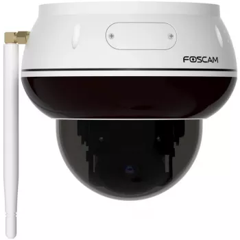 Foscam D8T-W valkoinen 4K 8MP ulko-Wi-Fi 6 PTZ dome IP-valvontakamera tekoälytunnistuksella, IK10 ilkivaltasuojaus, IP66 säänkestävyys