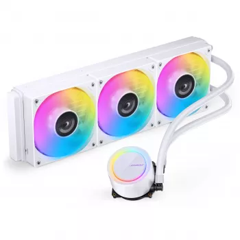 Jonsbo TG-360 all-in-one neste-CPU-jäähdytin, ARGB - 360mm, valkoinen
