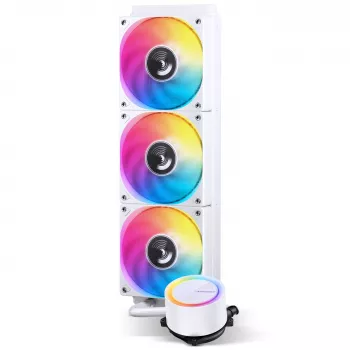 Jonsbo TG-360 all-in-one neste-CPU-jäähdytin, ARGB - 360mm, valkoinen