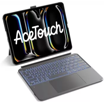 Inateck Keyboard Ace Touch iPad 13 yhteensopiva QWERTZ harmaa