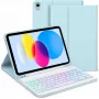 Inateck Keyboard Ace Touch iPad 11/10.9 QWERTZ RGB valkoinen