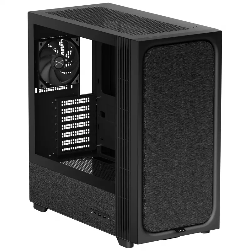 TRYX FLOVA F50 Midi-torni, ATX, karkaistu lasi - musta