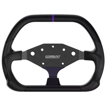 CONSPIT DX320 D-muotoinen ratti - 320 mm Alcantara-kahva, hiilikuitu, RGB